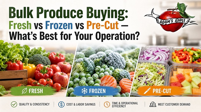 Bulk Produce Buying Fresh vs Frozen vs Pre-Cut — What’s Best for Your Operation